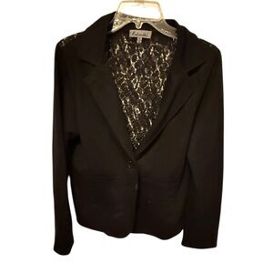 ModModele Black Blazer with Lace
